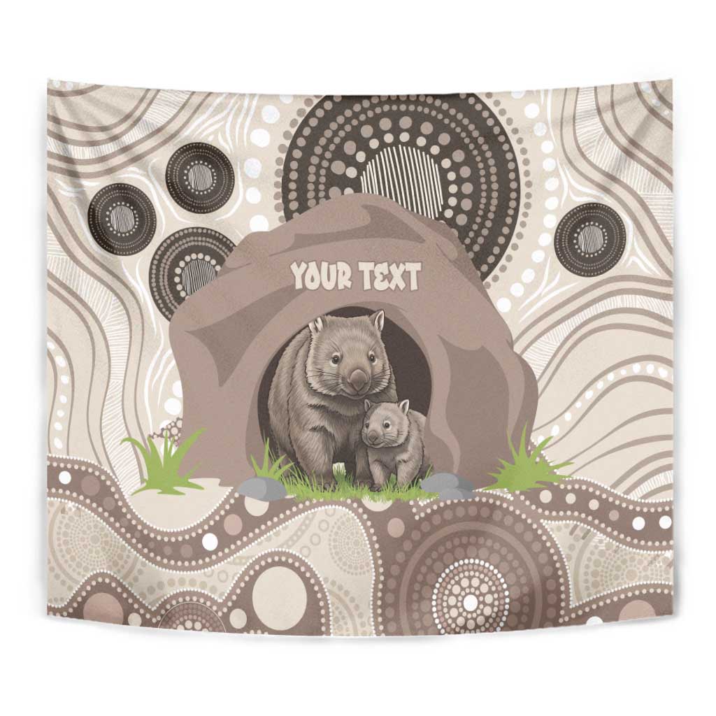 Personalised Australia Wombat Tapestry Welcome To Our Home Aboriginal Art - Aussie Hoodie