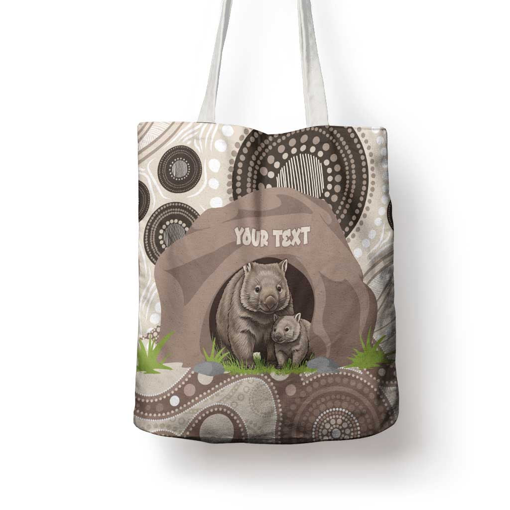 Personalised Australia Wombat Tote Bag Welcome To Our Home Aboriginal Art - Aussie Hoodie