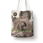 Personalised Australia Wombat Tote Bag Welcome To Our Home Aboriginal Art - Aussie Hoodie