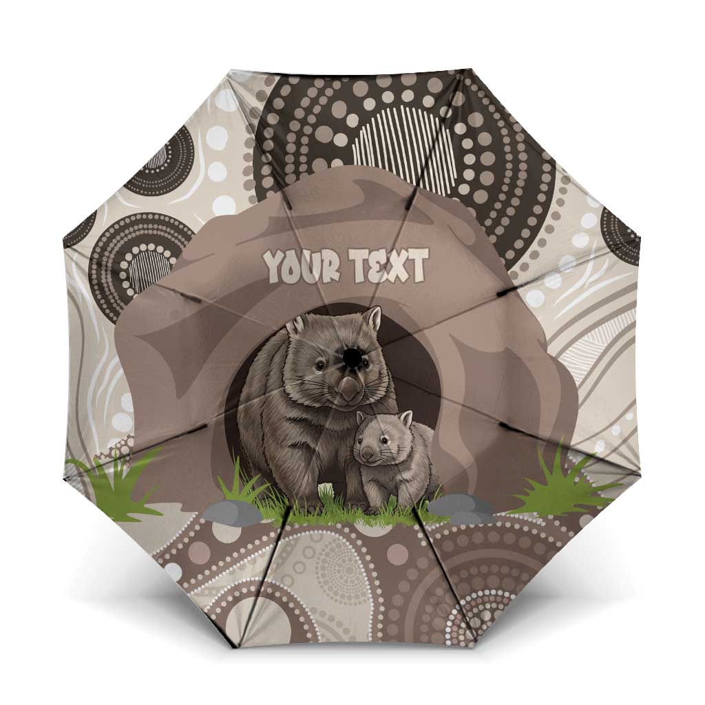 Personalised Australia Wombat Umbrella Welcome To Our Home Aboriginal Art - Aussie Hoodie