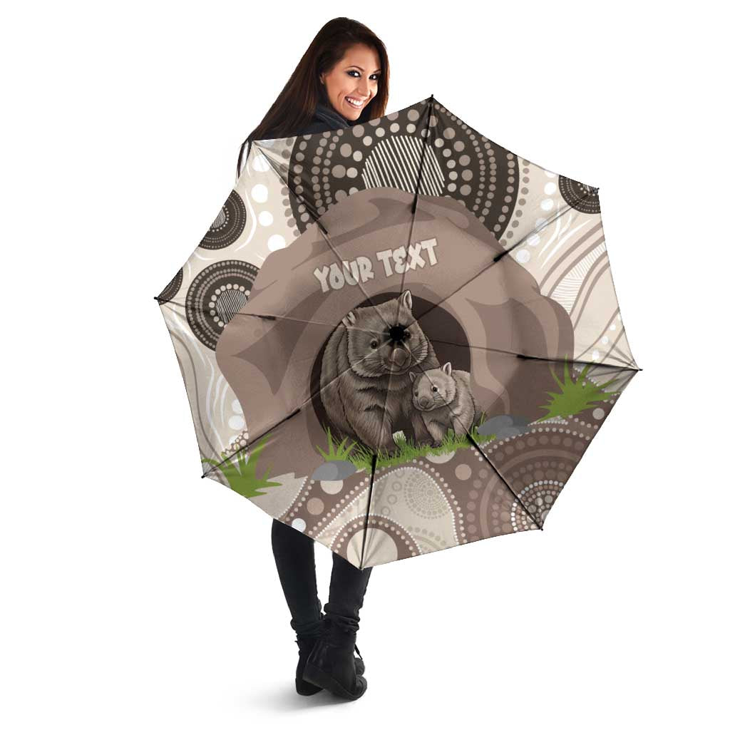 Personalised Australia Wombat Umbrella Welcome To Our Home Aboriginal Art - Aussie Hoodie