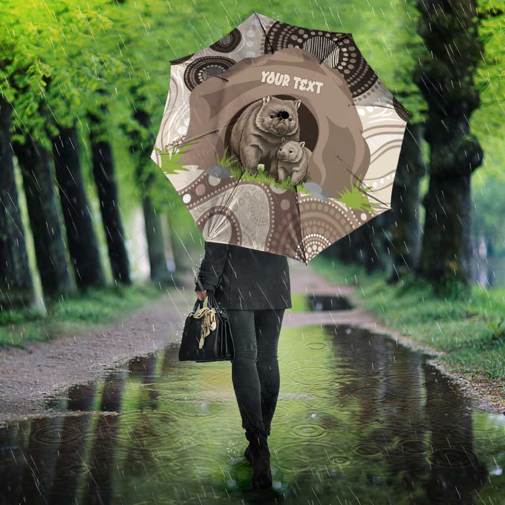 Personalised Australia Wombat Umbrella Welcome To Our Home Aboriginal Art - Aussie Hoodie