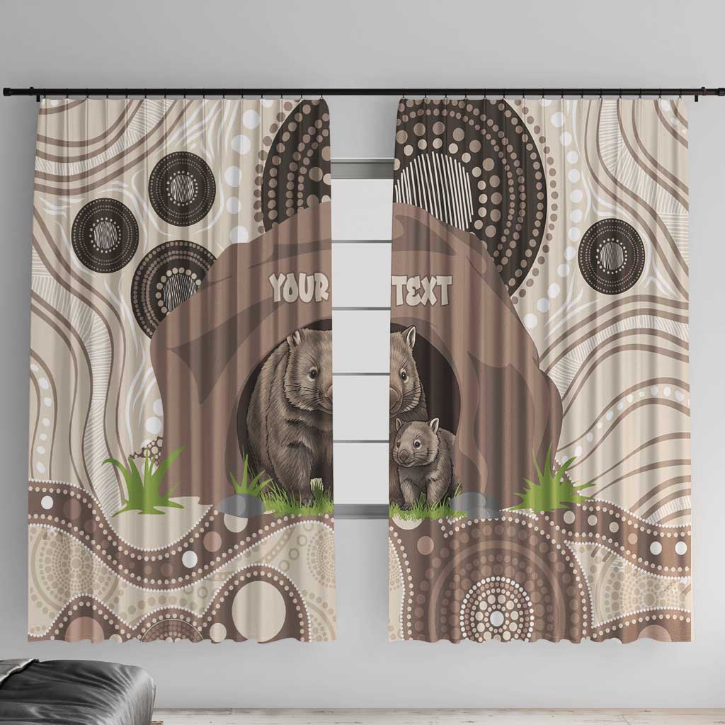 Personalised Australia Wombat Window Curtain Welcome To Our Home Aboriginal Art - Aussie Hoodie