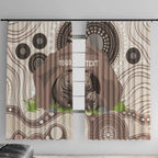 Personalised Australia Wombat Window Curtain Welcome To Our Home Aboriginal Art - Aussie Hoodie