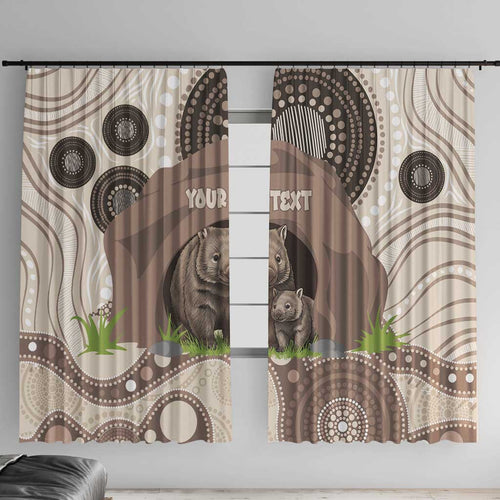 Personalised Australia Wombat Window Curtain Welcome To Our Home Aboriginal Art - Aussie Hoodie