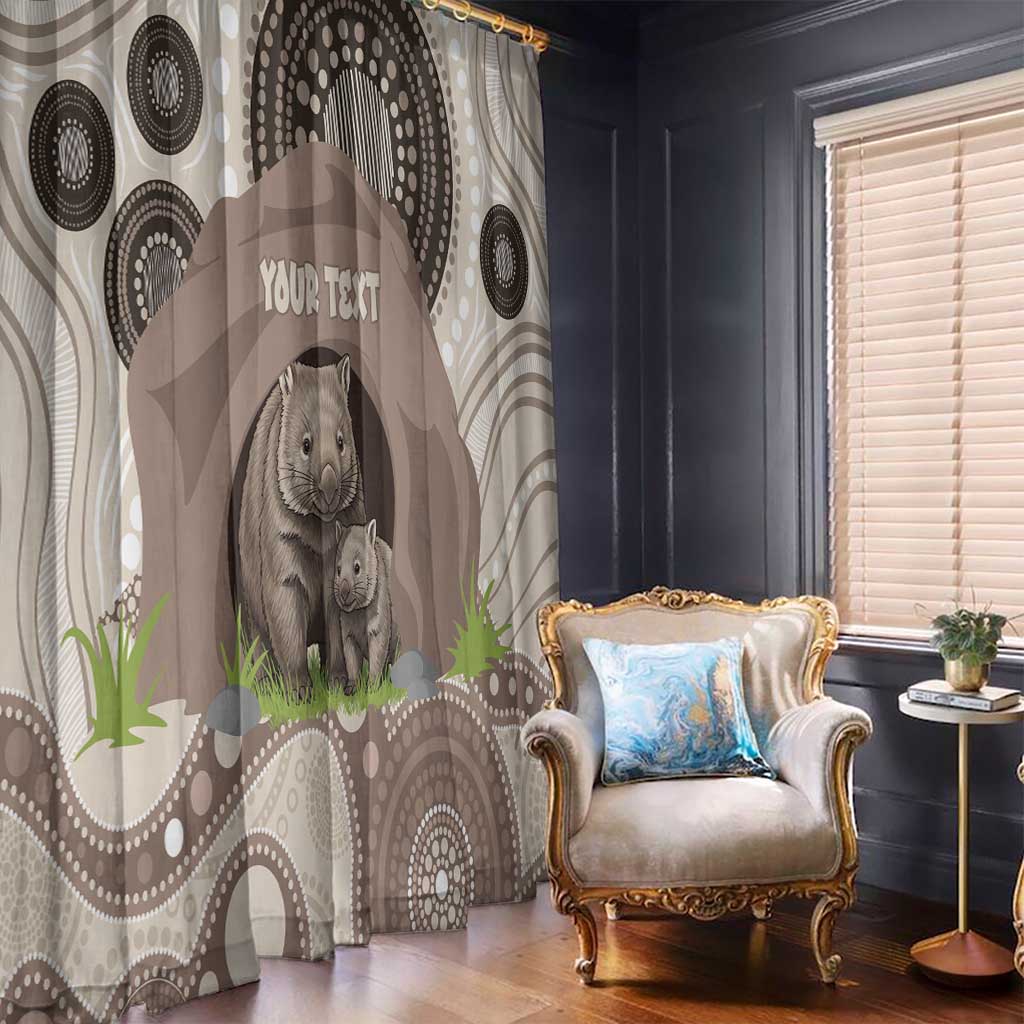 Personalised Australia Wombat Window Curtain Welcome To Our Home Aboriginal Art - Aussie Hoodie