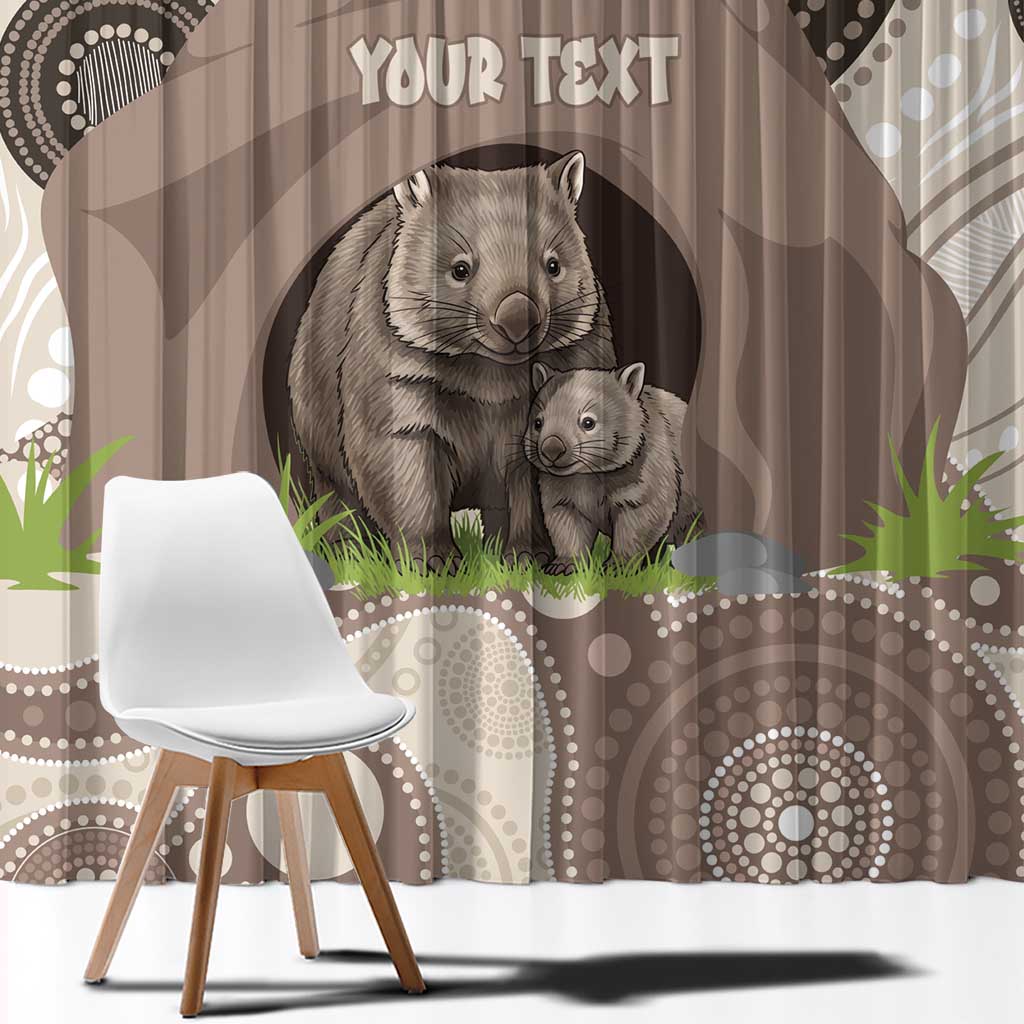 Personalised Australia Wombat Window Curtain Welcome To Our Home Aboriginal Art - Aussie Hoodie