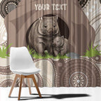 Personalised Australia Wombat Window Curtain Welcome To Our Home Aboriginal Art - Aussie Hoodie