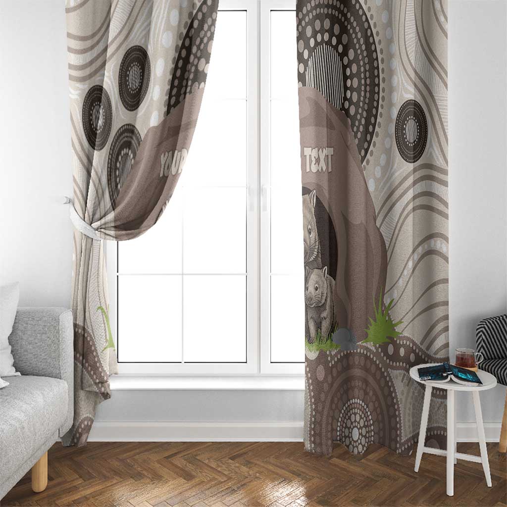 Personalised Australia Wombat Window Curtain Welcome To Our Home Aboriginal Art - Aussie Hoodie