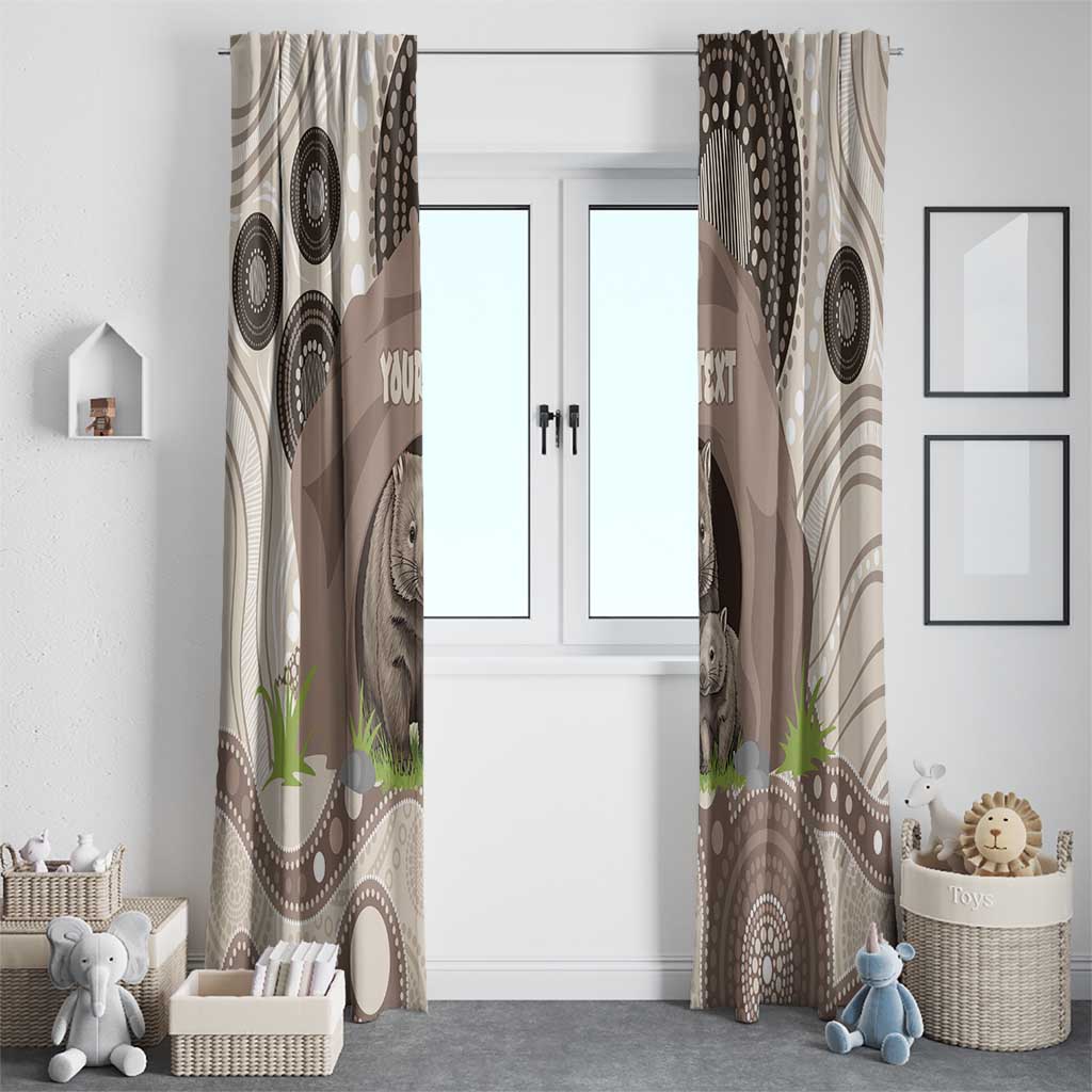 Personalised Australia Wombat Window Curtain Welcome To Our Home Aboriginal Art - Aussie Hoodie