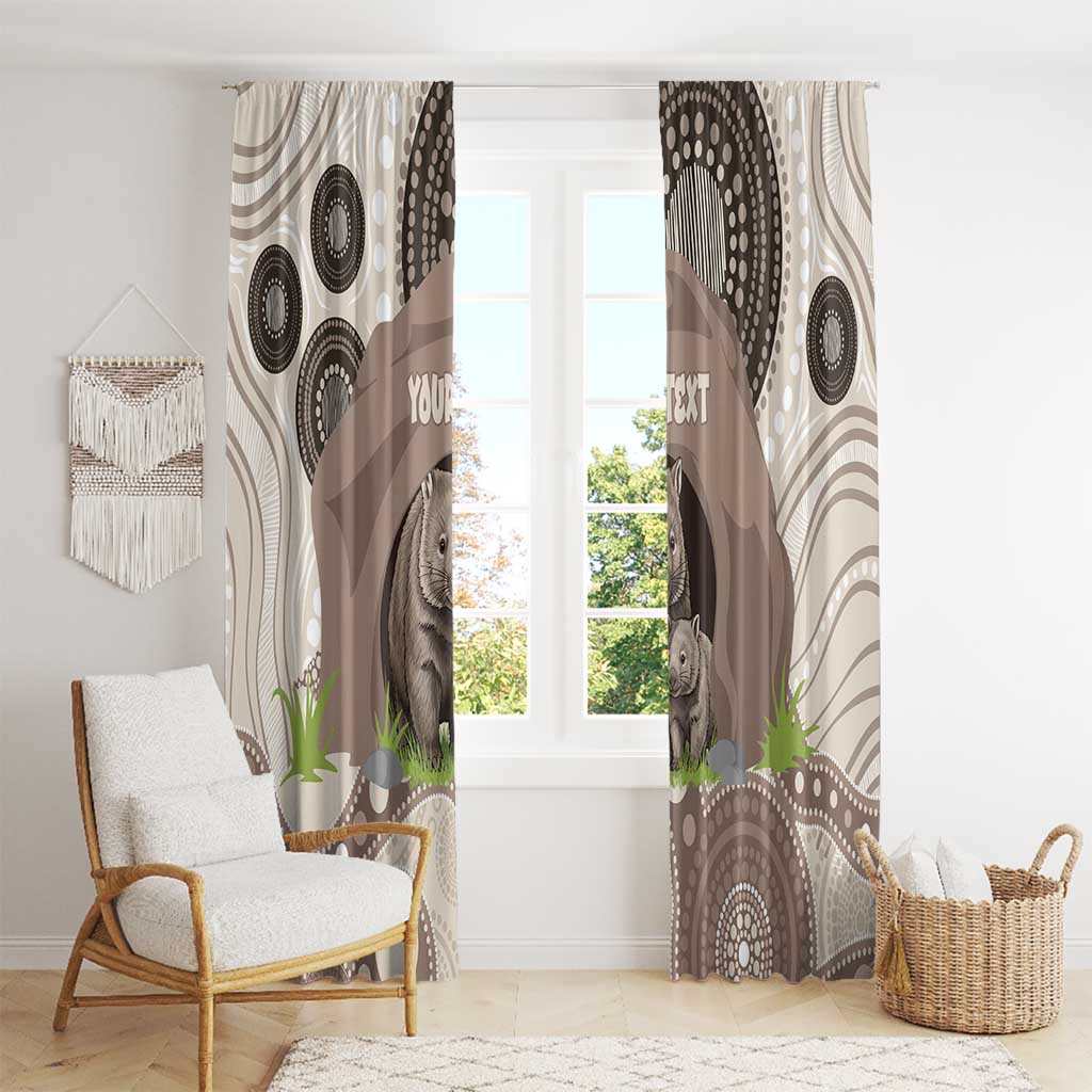 Personalised Australia Wombat Window Curtain Welcome To Our Home Aboriginal Art - Aussie Hoodie