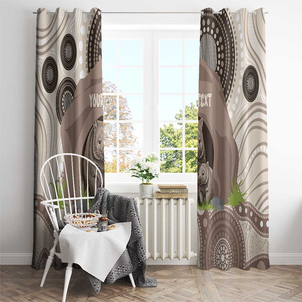 Personalised Australia Wombat Window Curtain Welcome To Our Home Aboriginal Art - Aussie Hoodie
