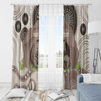 Personalised Australia Wombat Window Curtain Welcome To Our Home Aboriginal Art - Aussie Hoodie