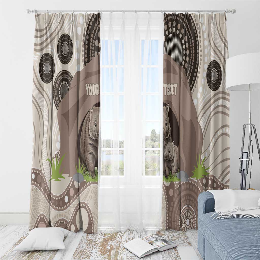 Personalised Australia Wombat Window Curtain Welcome To Our Home Aboriginal Art - Aussie Hoodie