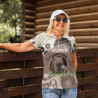 Personalised Australia Wombat Women Polo Shirt Welcome To Our Home Aboriginal Art - Aussie Hoodie