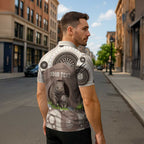 Personalised Australia Wombat Zipper Polo Shirt Welcome To Our Home Aboriginal Art - Aussie Hoodie