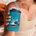 Sharks And Raiders Rugby 4 in 1 Can Cooler Tumbler Sporty Style