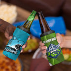 Sharks And Raiders Rugby 4 in 1 Can Cooler Tumbler Sporty Style