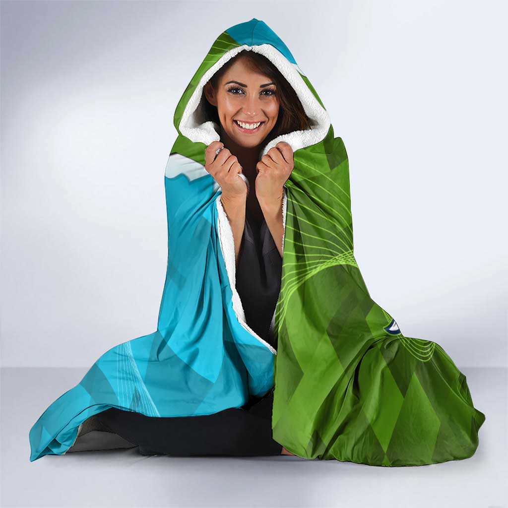 Personalised Sharks And Raiders Rugby Hooded Blanket Sporty Style