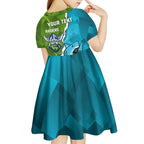 Personalised Sharks And Raiders Rugby Kid Short Sleeve Dress Sporty Style