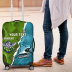Personalised Sharks And Raiders Rugby Luggage Cover Sporty Style
