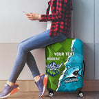 Personalised Sharks And Raiders Rugby Luggage Cover Sporty Style