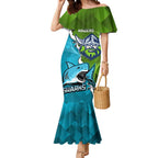 Personalised Sharks And Raiders Rugby Mermaid Dress Sporty Style