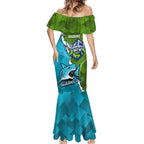 Personalised Sharks And Raiders Rugby Mermaid Dress Sporty Style