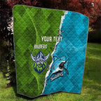 Personalised Sharks And Raiders Rugby Quilt Sporty Style
