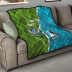 Personalised Sharks And Raiders Rugby Quilt Sporty Style