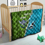 Personalised Sharks And Raiders Rugby Quilt Sporty Style