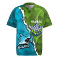 Personalised Sharks And Raiders Rugby Rugby Jersey Sporty Style