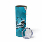Sharks And Raiders Rugby Skinny Tumbler Sporty Style
