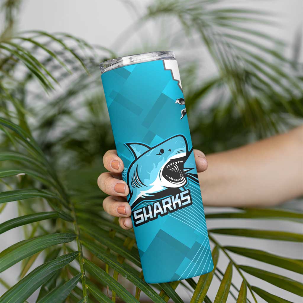 Sharks And Raiders Rugby Skinny Tumbler Sporty Style