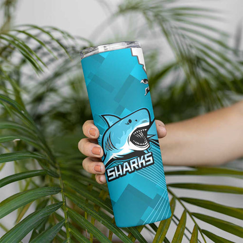 Sharks And Raiders Rugby Skinny Tumbler Sporty Style