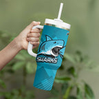Sharks And Raiders Rugby Tumbler With Handle Sporty Style