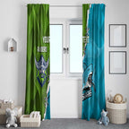 Personalised Sharks And Raiders Rugby Window Curtain Sporty Style