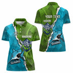 Personalised Sharks And Raiders Rugby Women Polo Shirt Sporty Style