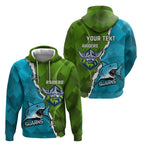 Personalised Sharks And Raiders Rugby Zip Hoodie Sporty Style
