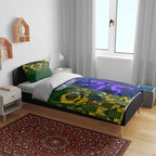 Custom South Africa And Scotland Rugby Bedding Set Springboks Thistle Together