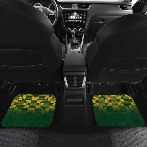 Custom South Africa And Scotland Rugby Car Mats Springboks Thistle Together