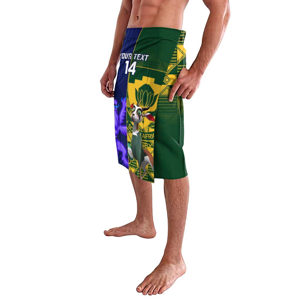 Custom South Africa And Scotland Rugby Lavalava Springboks Thistle Together