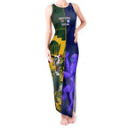 Custom South Africa And Scotland Rugby Tank Maxi Dress Springboks Thistle Together