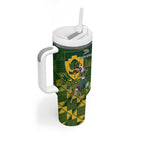 South Africa And Scotland Rugby Tumbler With Handle Springboks Thistle Together