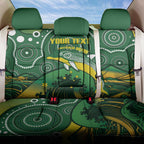 Personalised Australia Swimming Back Car Seat Cover Aussie Dolphin Aboriginal National Color