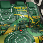 Personalised Australia Swimming Back Car Seat Cover Aussie Dolphin Aboriginal National Color