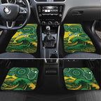 Personalised Australia Swimming Car Mats Aussie Dolphin Aboriginal National Color