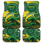 Personalised Australia Swimming Car Mats Aussie Dolphin Aboriginal National Color