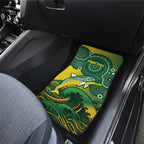 Personalised Australia Swimming Car Mats Aussie Dolphin Aboriginal National Color
