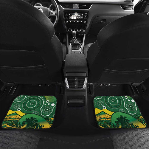 Personalised Australia Swimming Car Mats Aussie Dolphin Aboriginal National Color